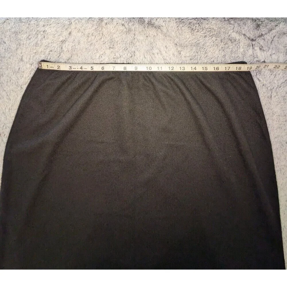 Cato Hi Low Flounced Hem Tweed Skirt Black‎ 18/20W Bow